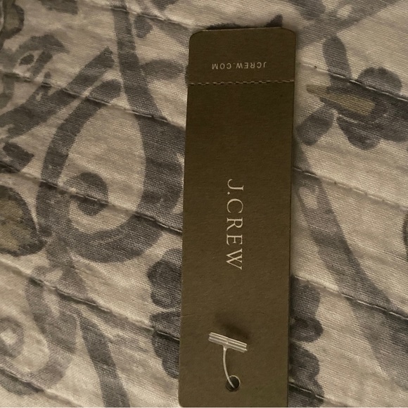 NWT- J.CREW SIZE 10 Blue and White summer skirt tie front, zip up back. - Picture 5 of 6